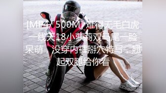 [MP4/ 500M] 难得无毛白虎一线天18小萝莉双马尾一脸呆萌，没穿内裤掰穴特写，翘起双腿给你看