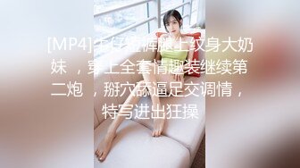 [MP4]牛仔短裤腿上纹身大奶妹 ，穿上全套情趣装继续第二炮 ，掰穴舔逼足交调情，特写进出狂操