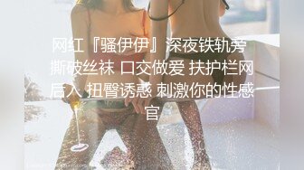 网红『骚伊伊』深夜铁轨旁 撕破丝袜 口交做爱 扶护栏网后入 扭臀诱惑 刺激你的性感官