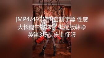 [MP4/497MB]自制字幕 性感大长腿白裙妹子 低配版韩彩英第3场，床上征服