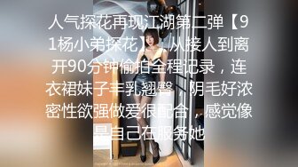 人气探花再现江湖第二弹【91杨小弟探花】，从接人到离开90分钟偷拍全程记录，连衣裙妹子丰乳翘臀，阴毛好浓密性欲强做爱很配合，感觉像是自己在服务她